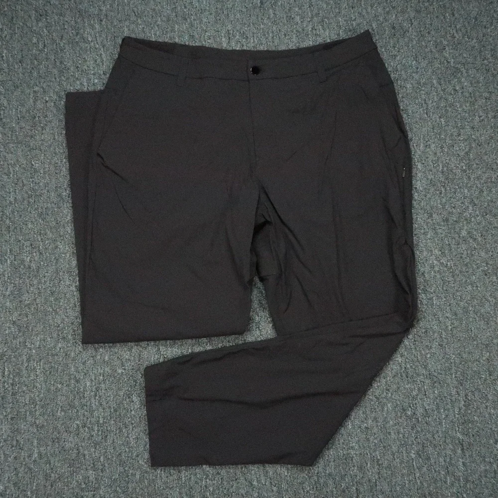 lululemon Pants Mens 38x31 Black Commission Golf Straight Zip Pocket